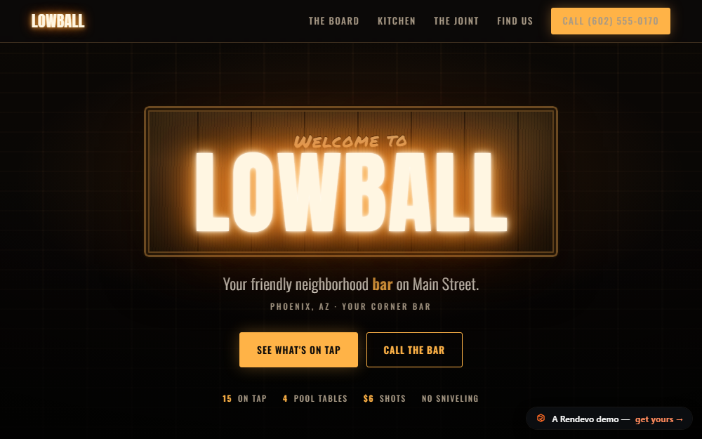 Lowball demo