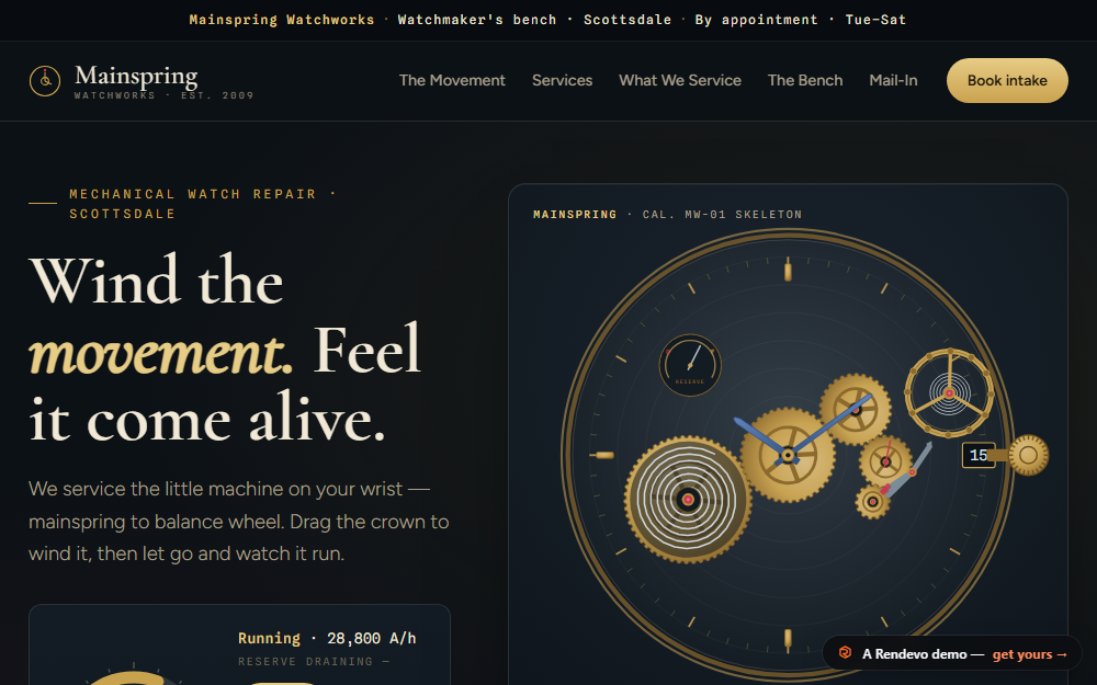 Mainspring demo
