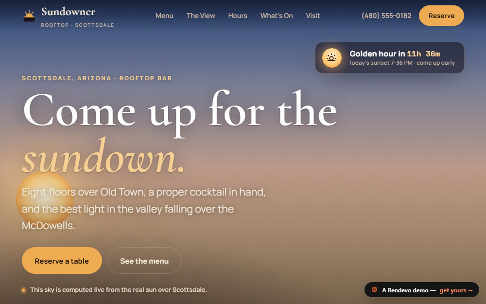 Sundowner demo